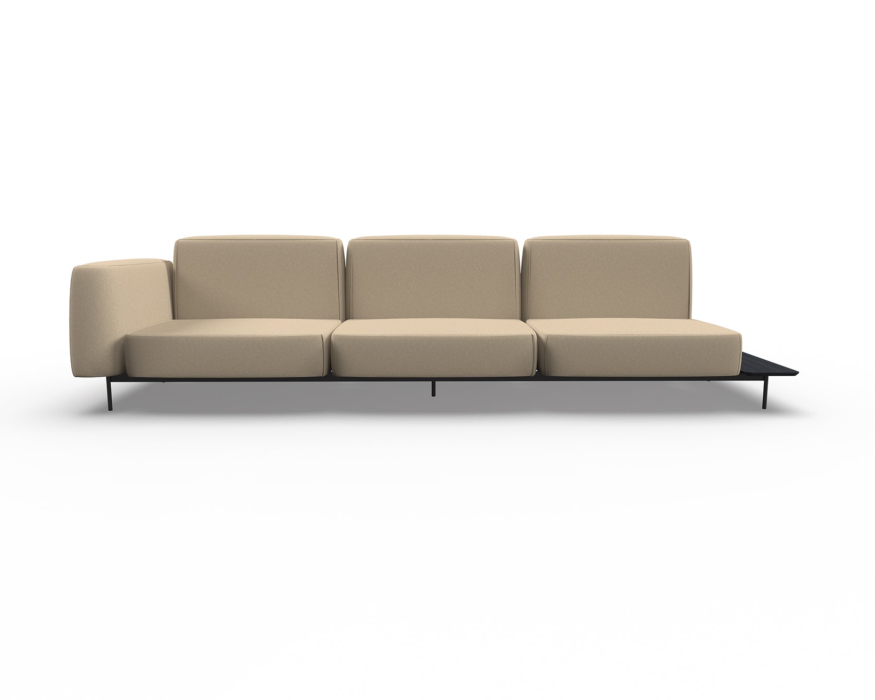 Noon 4 Seater Sofa with Right Shelf